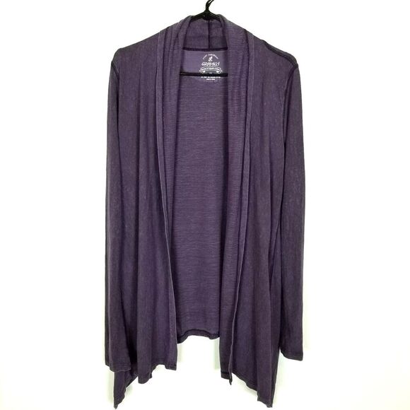 Gramicci Hemp / Cotton Open Front Cardigan Size M Purple - Picture 1 of 6
